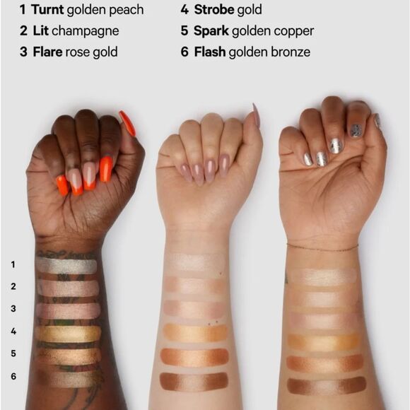 🌷$15 Milk Makeup Flare (Rose Gold) Highlighter New FullSz - Picture 3 of 8